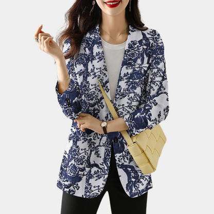 CD | Blazer de damă cu model floral