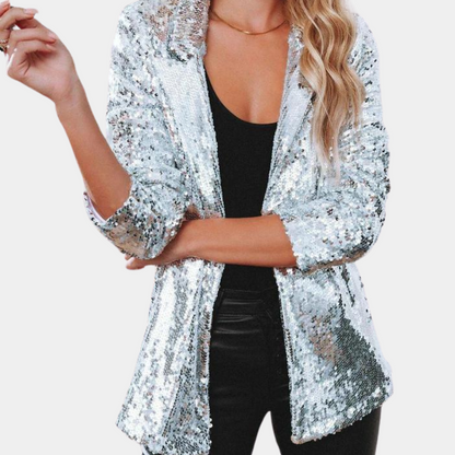 CD | Blazer elegant cu sclipici pentru femei