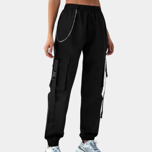 CD | Pantaloni de jogging pentru femei cu talie elastică