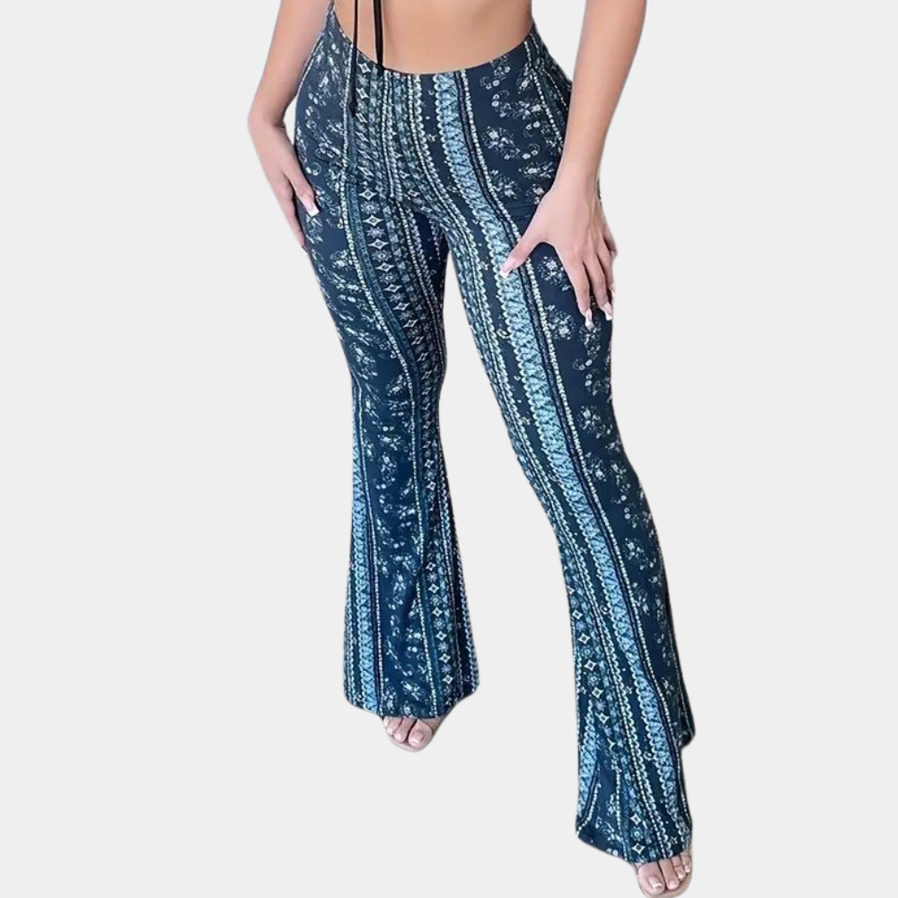 CD | Pantaloni evazați în stil boho pentru femei