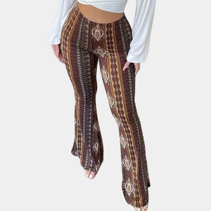 CD | Pantaloni evazați în stil boho pentru femei