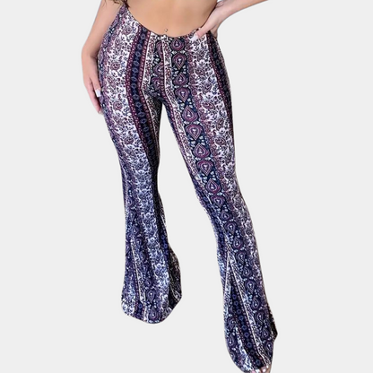 CD | Pantaloni evazați în stil boho pentru femei