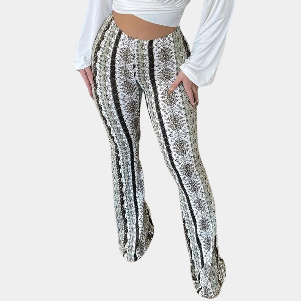 CD | Pantaloni evazați în stil boho pentru femei