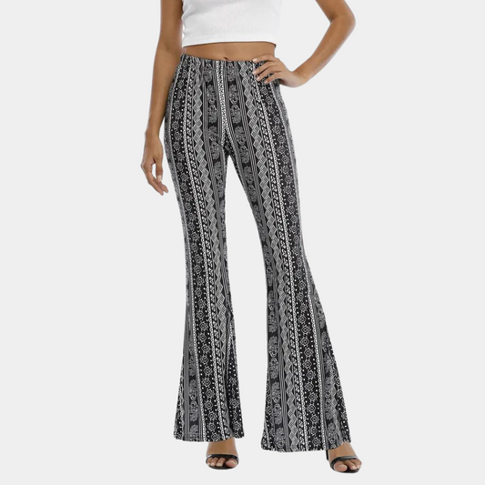 CD | Pantaloni evazați în stil boho pentru femei