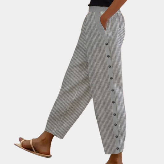 CD | Pantaloni eleganți cu dungi pentru femei