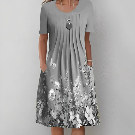 CD | Rochie midi cu imprimeu floral