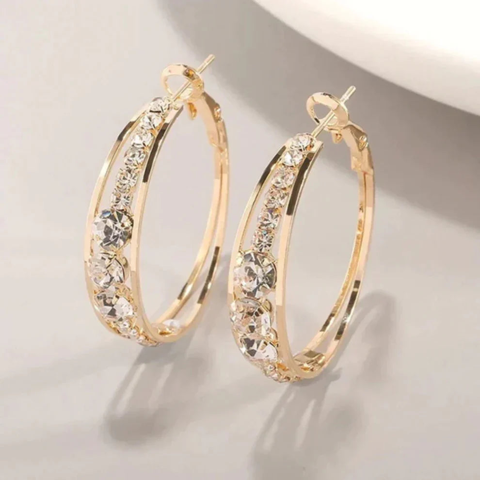 Sparkly Hoop Earrings