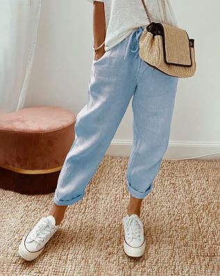 CD | Pantaloni eleganți din bumbac