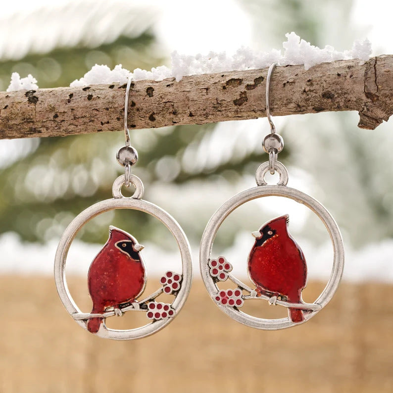 Cardinal Drop Earrings