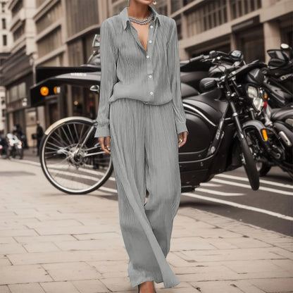 CD | Bluză elegantă și ușoară și pantaloni