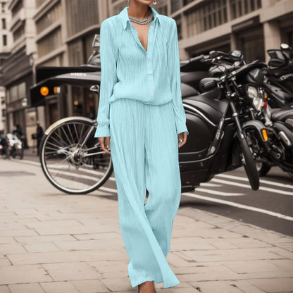 CD | Bluză elegantă și ușoară și pantaloni