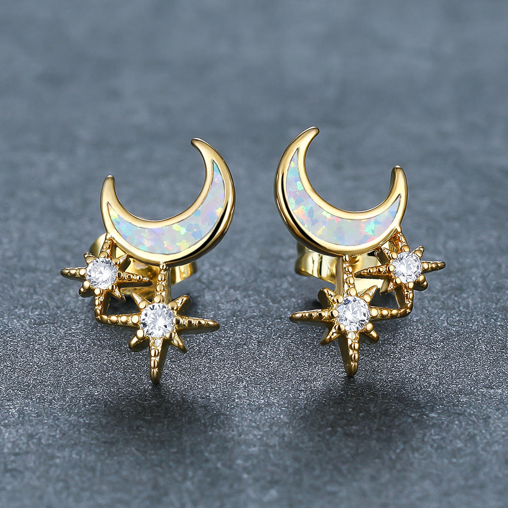 Celestial Moon Star Earrings