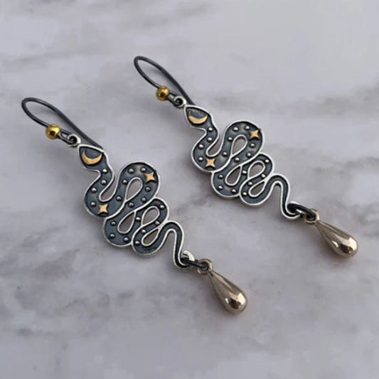 Celestial Snake Earrings