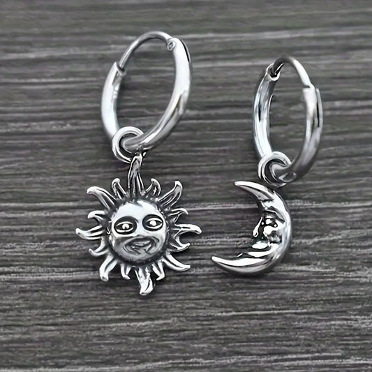 Celestial Sun Moon Earrings