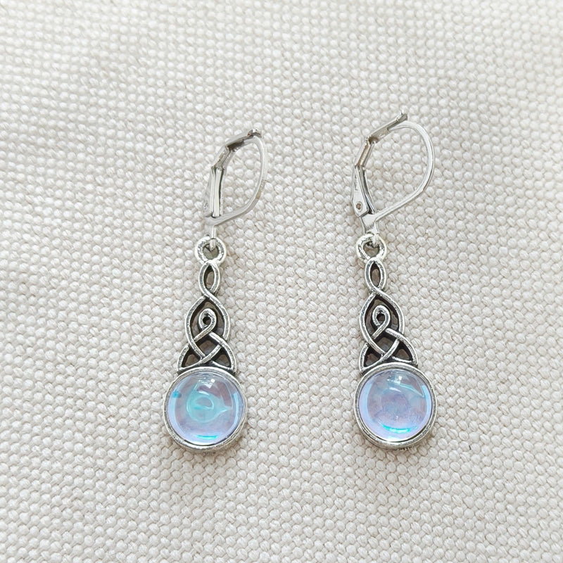 Celtic Moonstone Earrings