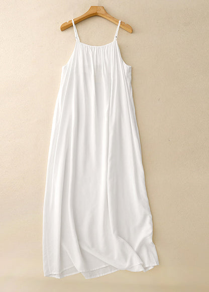 Black Oversized Chiffon Spaghetti Strap Dress Summer