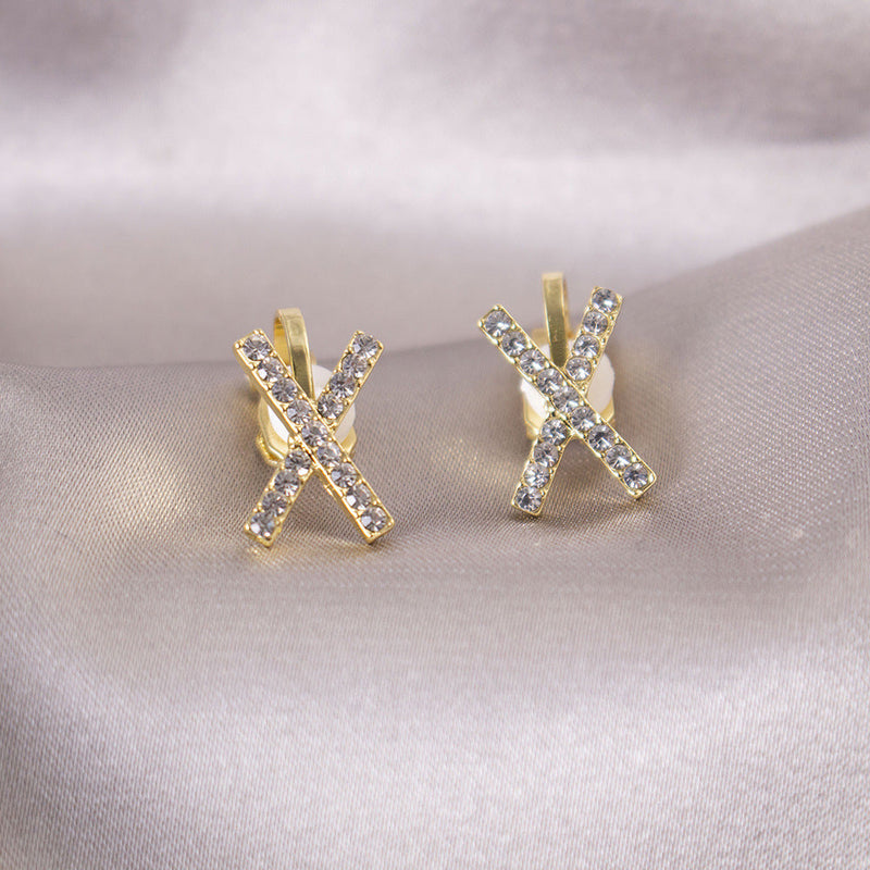 Classic Crystal X Earrings