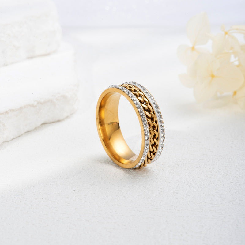 Classic Gold Chain Ring