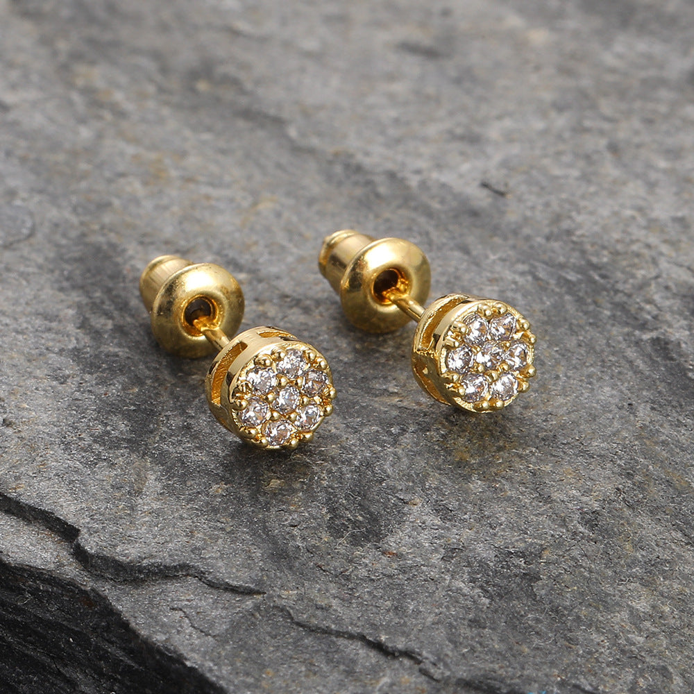 Classic Gold Diamond Earrings