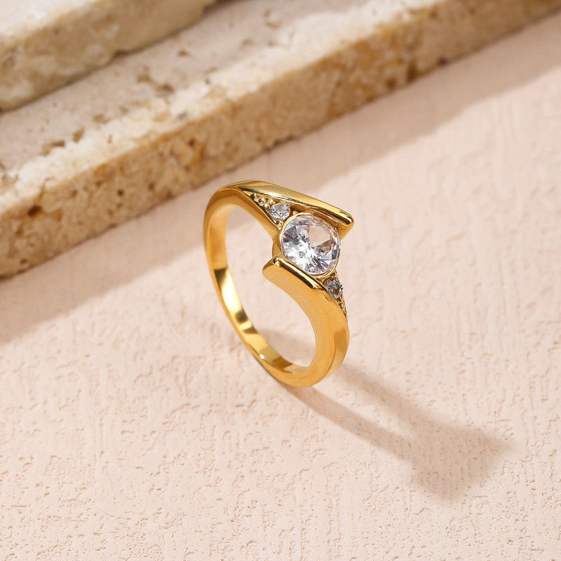 Classic Gold Diamond Ring