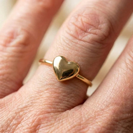Classic Gold Heart Ring