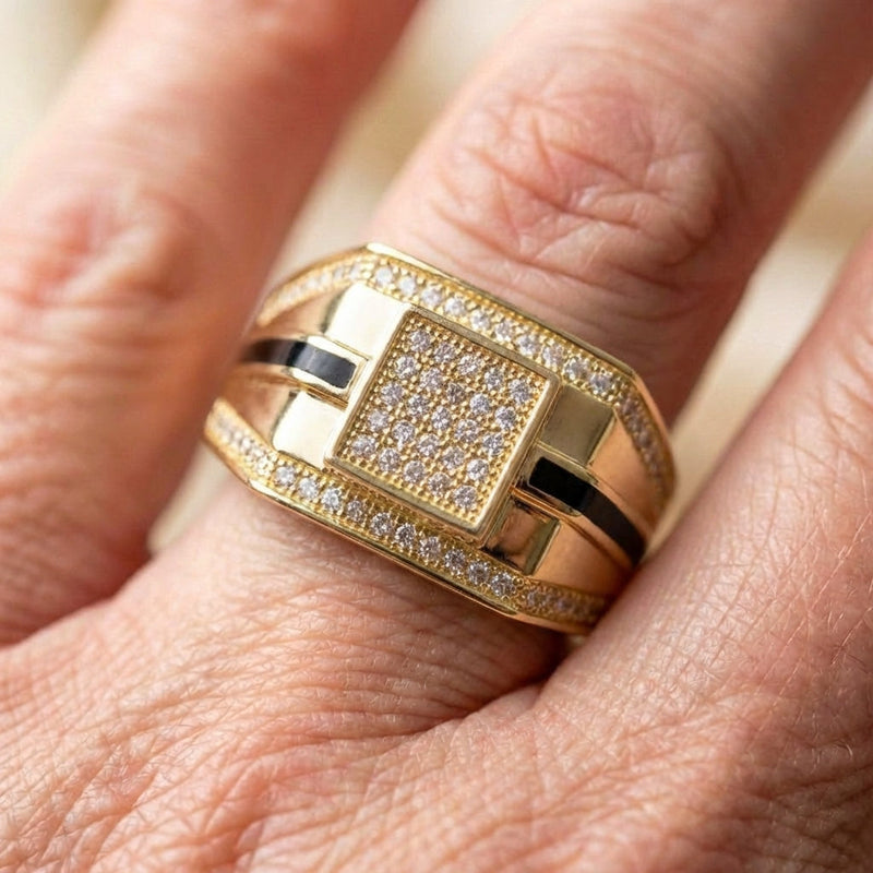 Classic Gold Zircon Ring