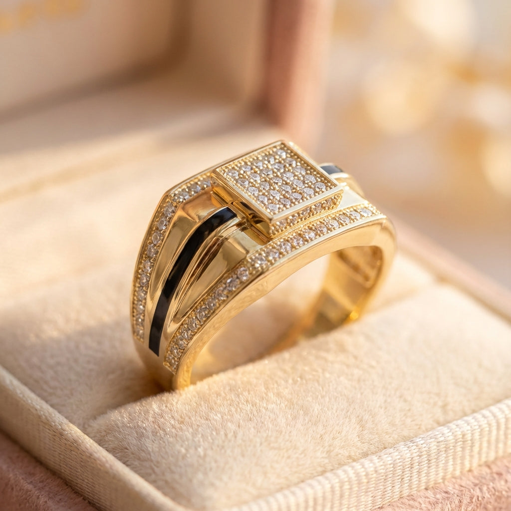 Classic Gold Zircon Ring