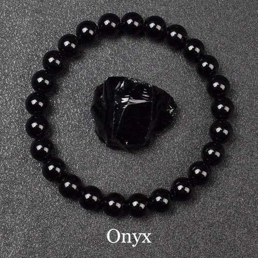 Classic Onyx Beaded Bracelet