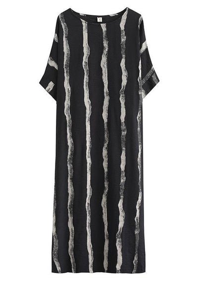 Classy Black Loose Pockets Summer Party Dress Half Sleeve