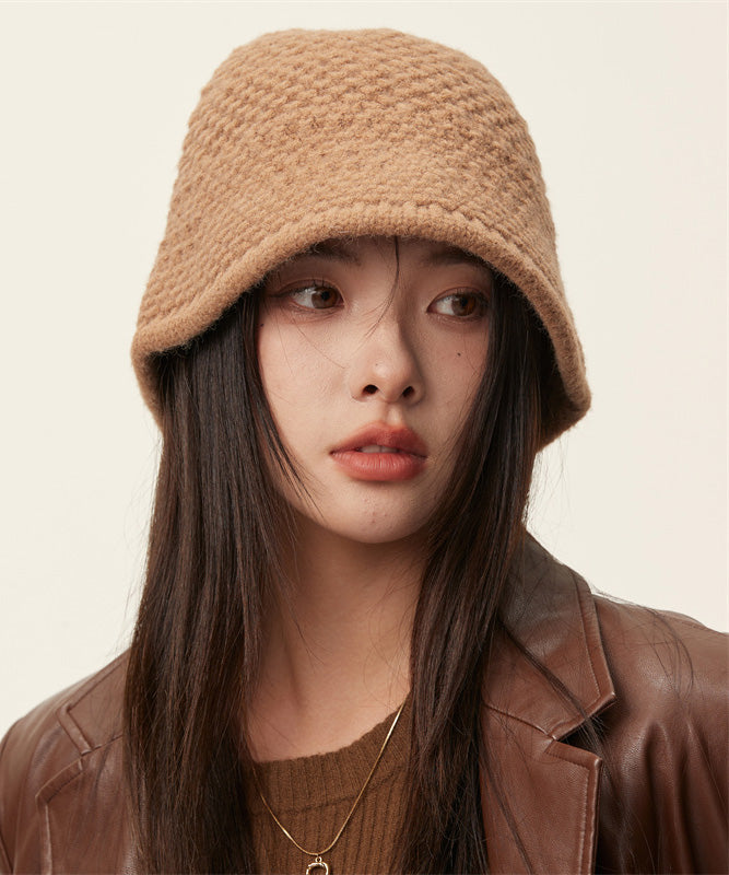 Classy Black Thick Warm Knit Bonnie Hat