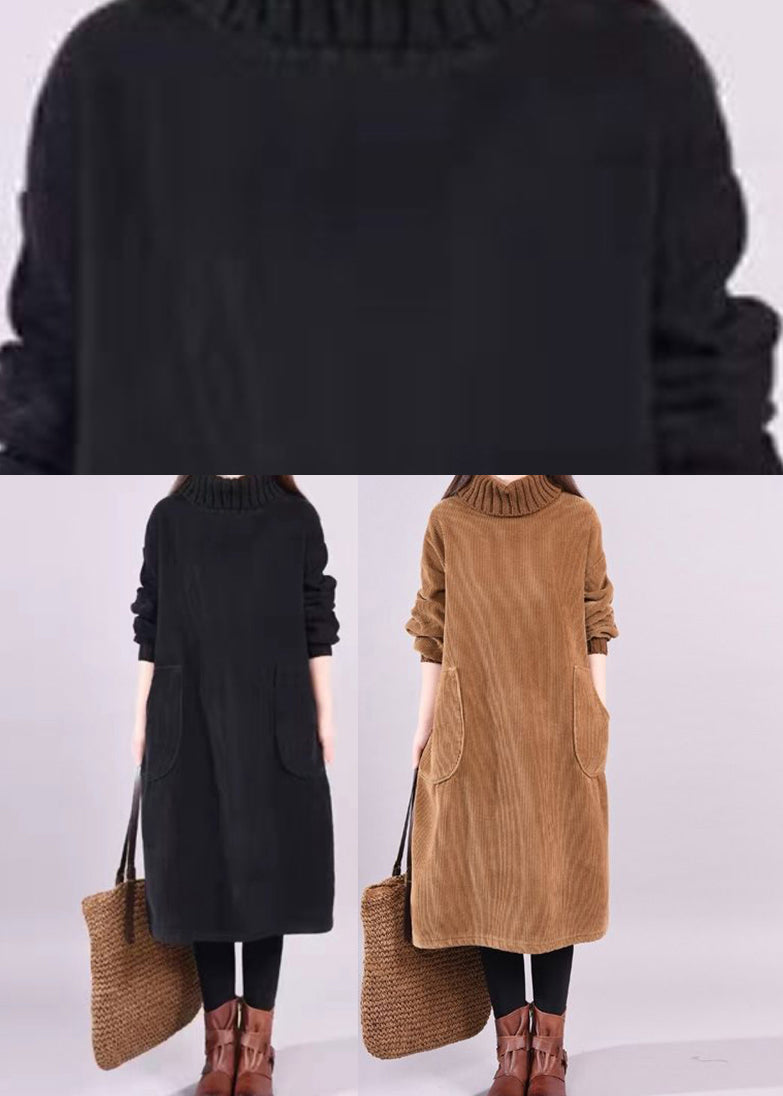 CD | Rochie midi din catifea cu gât rotund