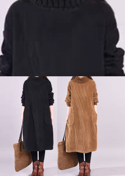 CD | Rochie midi din catifea cu gât rotund