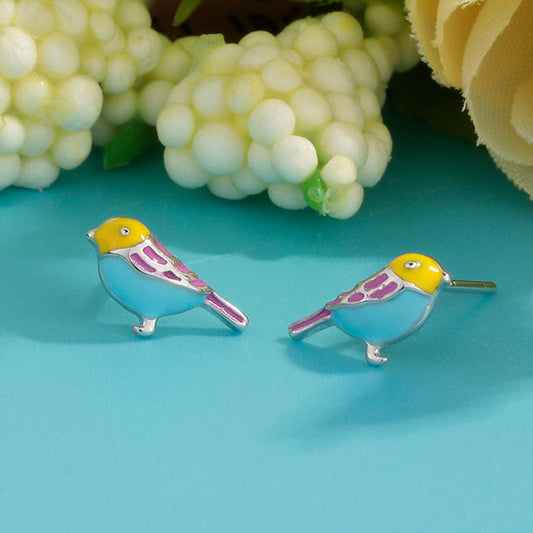 Colorful Bird Earrings