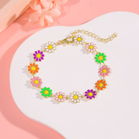 Colorful Daisy Bracelet