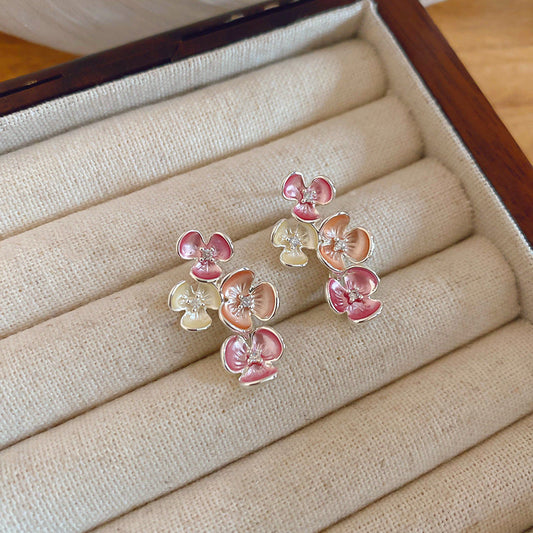 Colorful Flower Earrings