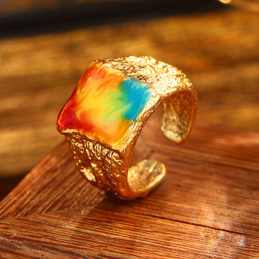 Colorful Gold Ring
