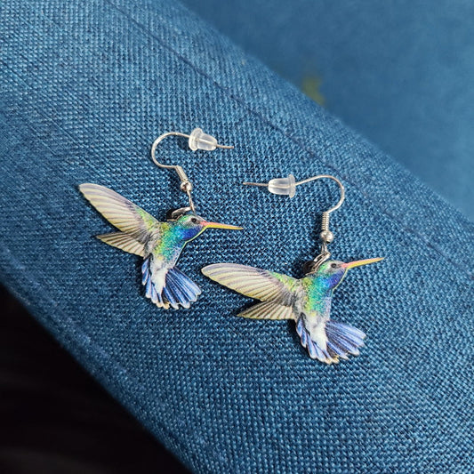 Colorful Hummingbird Earrings