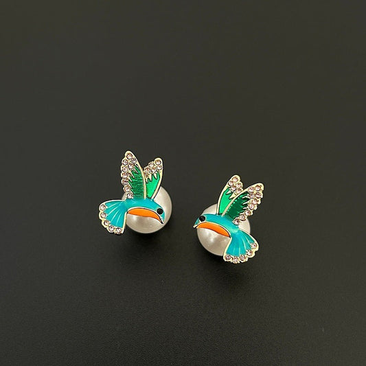 Colorful Hummingbird Earrings