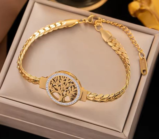 Crystal Tree Of Life Bracelet