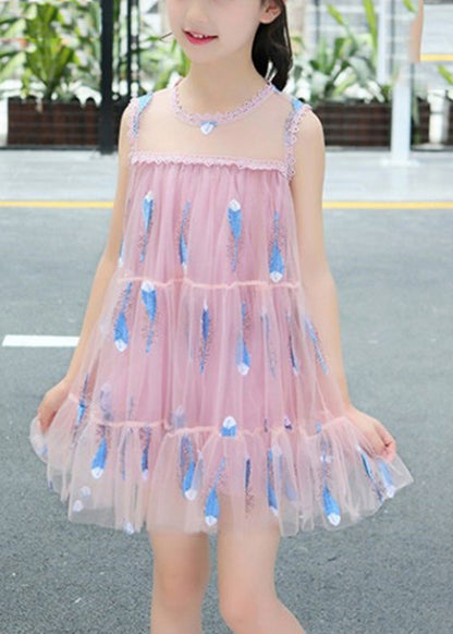 White O-neck Sequins Patchwork Tulle Mid Dress Summer