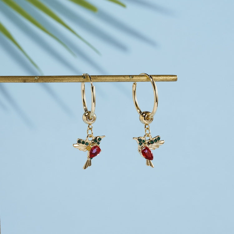 Delicate Hummingbird Earrings