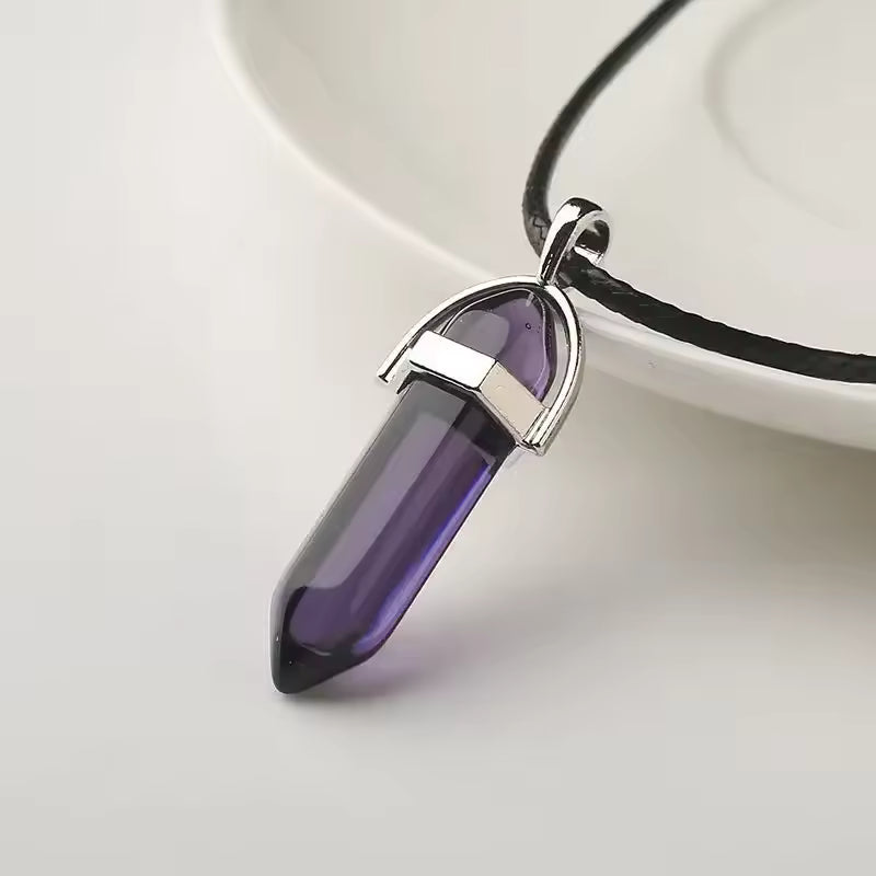 Elegant Amethyst Crystal Necklace