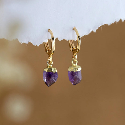 Elegant Amethyst Earrings