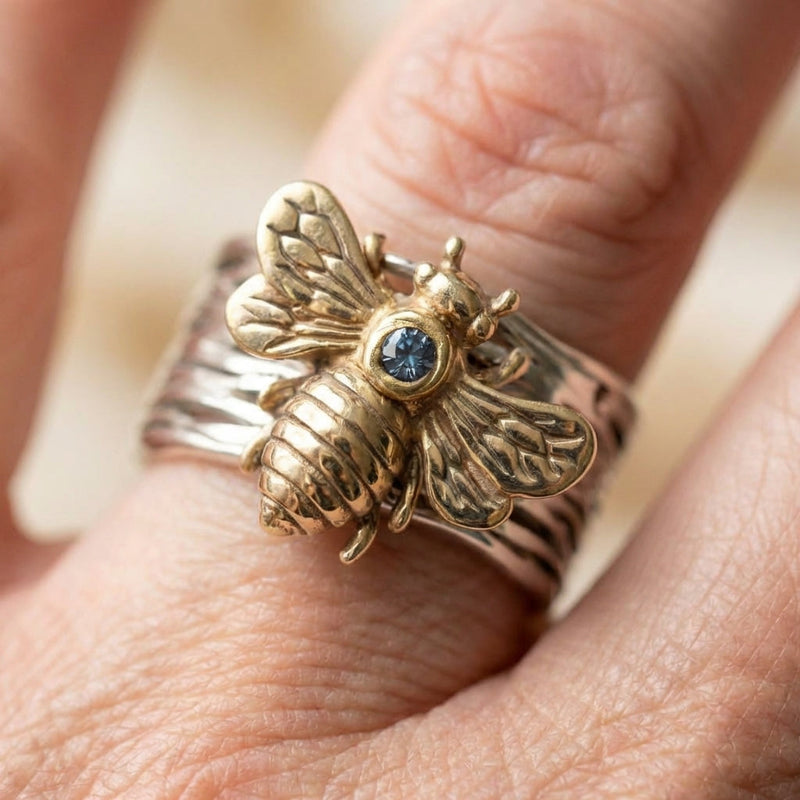 Bee Sapphire Ring