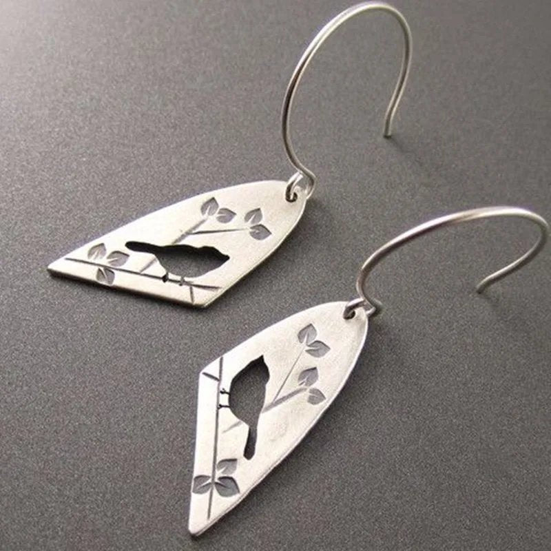 Elegant Bird Dangle Earrings