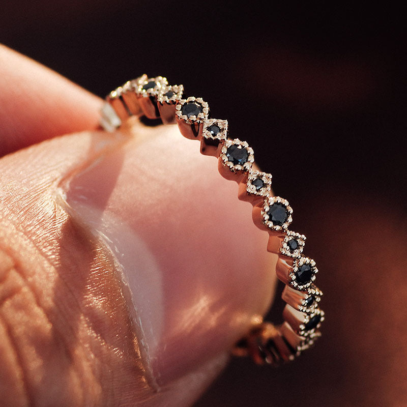 Elegant Black Diamond Ring