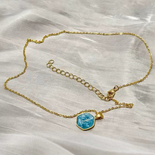 Elegant Blue Apatite Necklace