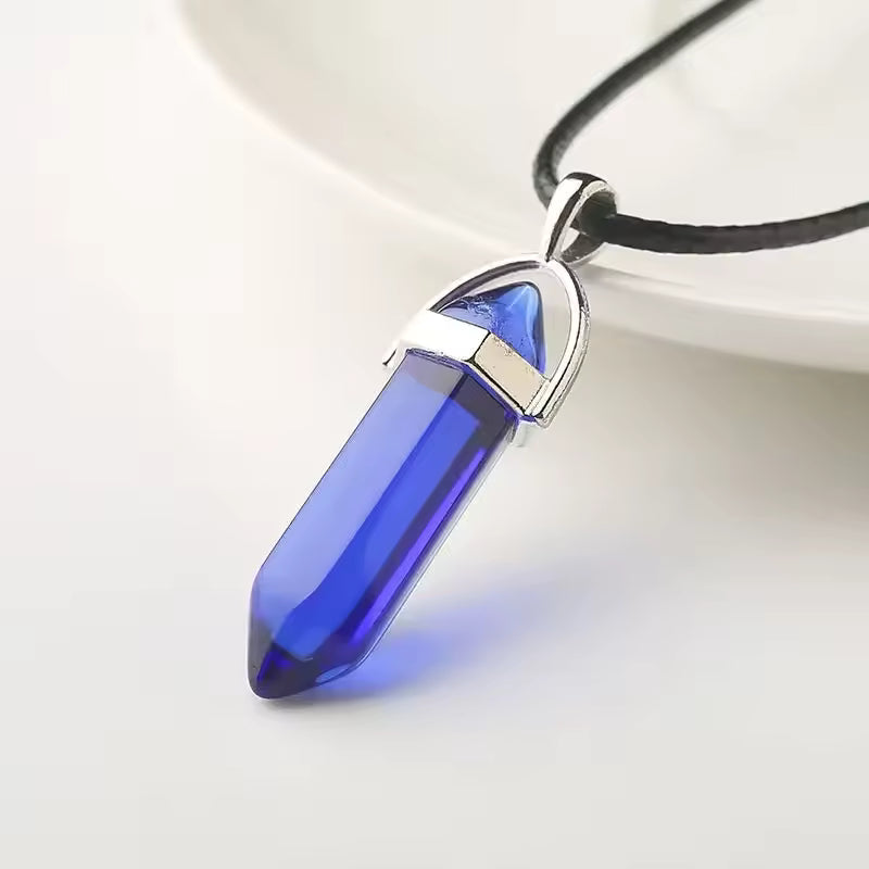 Elegant Blue Crystal Necklace