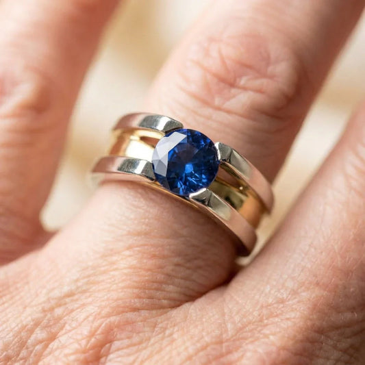 Elegant Blue Sapphire Ring