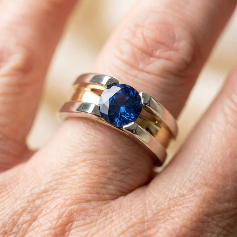 Elegant Blue Sapphire Ring
